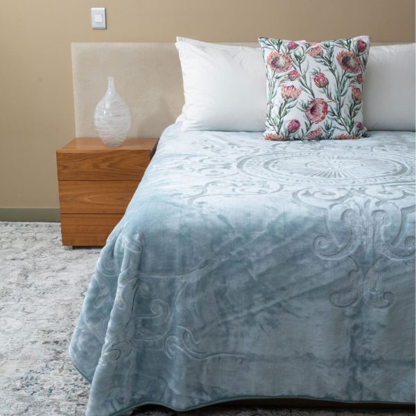 Duck egg Sesli faux mink blanket